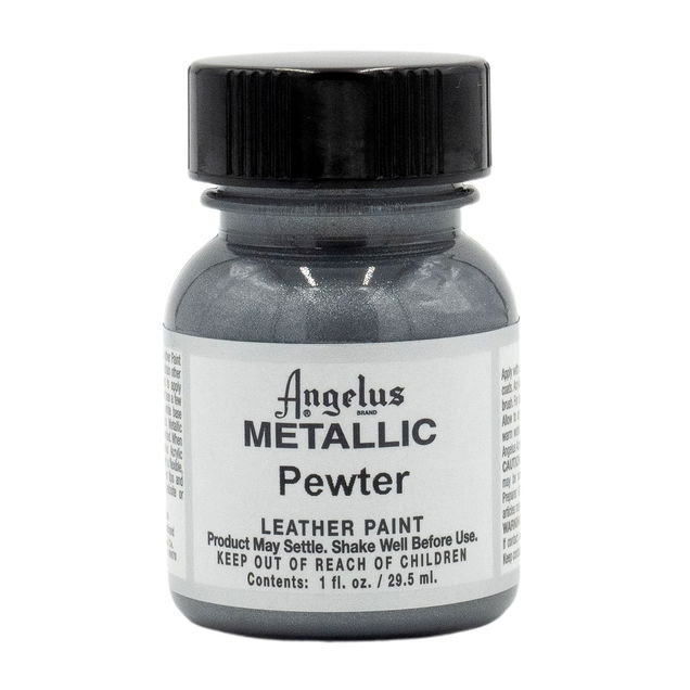 Angelus Acrylic Leather Paint 1 oz. Pewter - (1000081576) Angelus Acrylic Leather Paint 1 oz. Pewter - (1000081576)