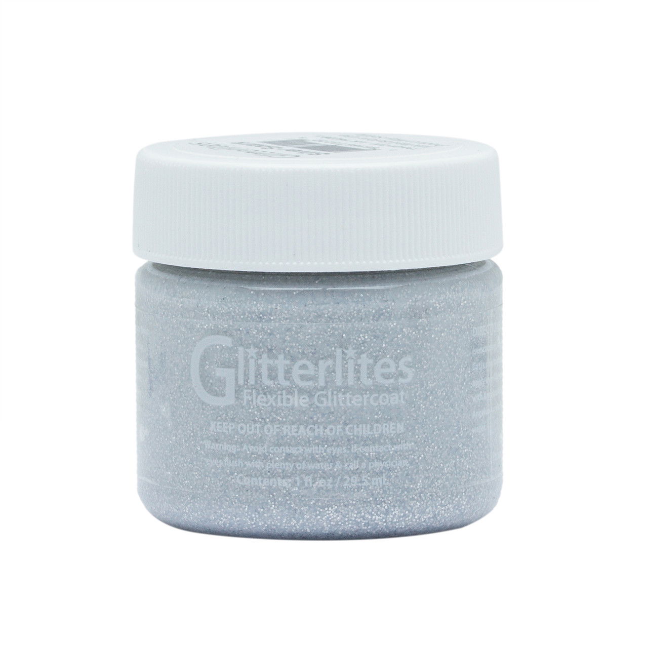Angelus Glitterlites Paint 1 oz. Silver Spark - (1000083951)