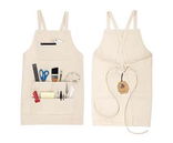 New York Central Professional Cross-Back Artist Apron Natural - (90398) New York Central Professional Cross-Back Artist Apron Natural - (90398)