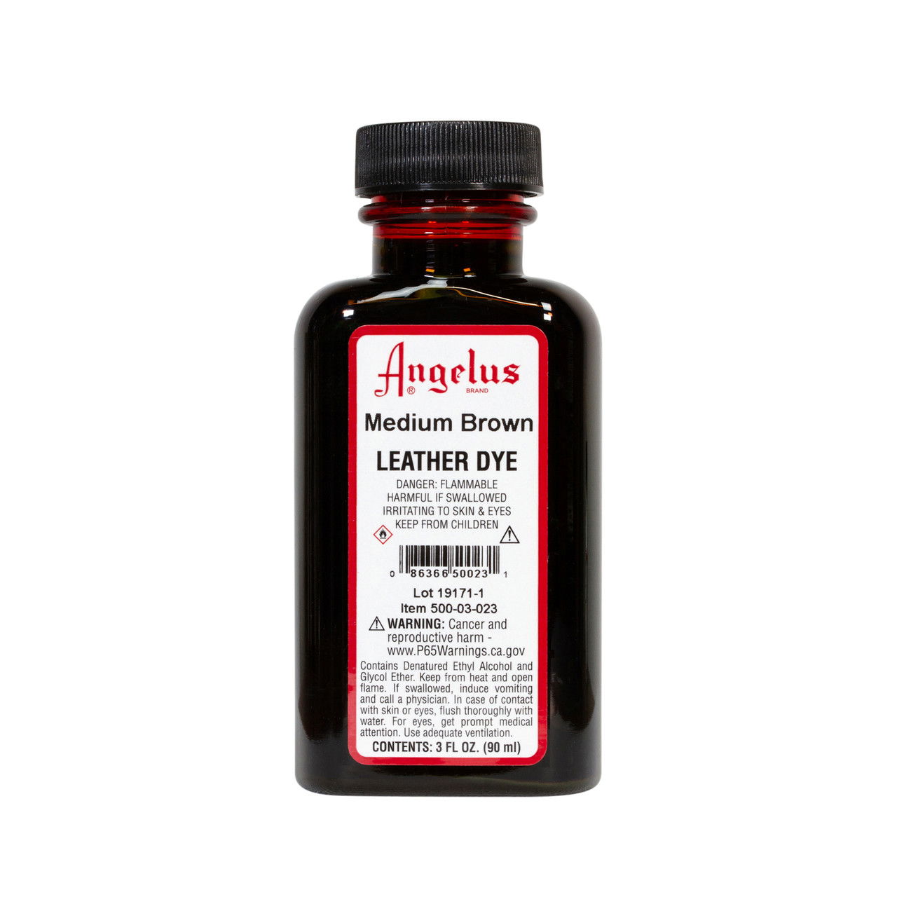 Angelus Leather Dye 3 oz. Medium Brown - (1000083725)