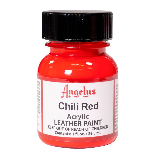 Angelus Leather Paint 1 oz. Chili Red - (1000081586) Angelus Leather Paint 1 oz. Chili Red - (1000081586)