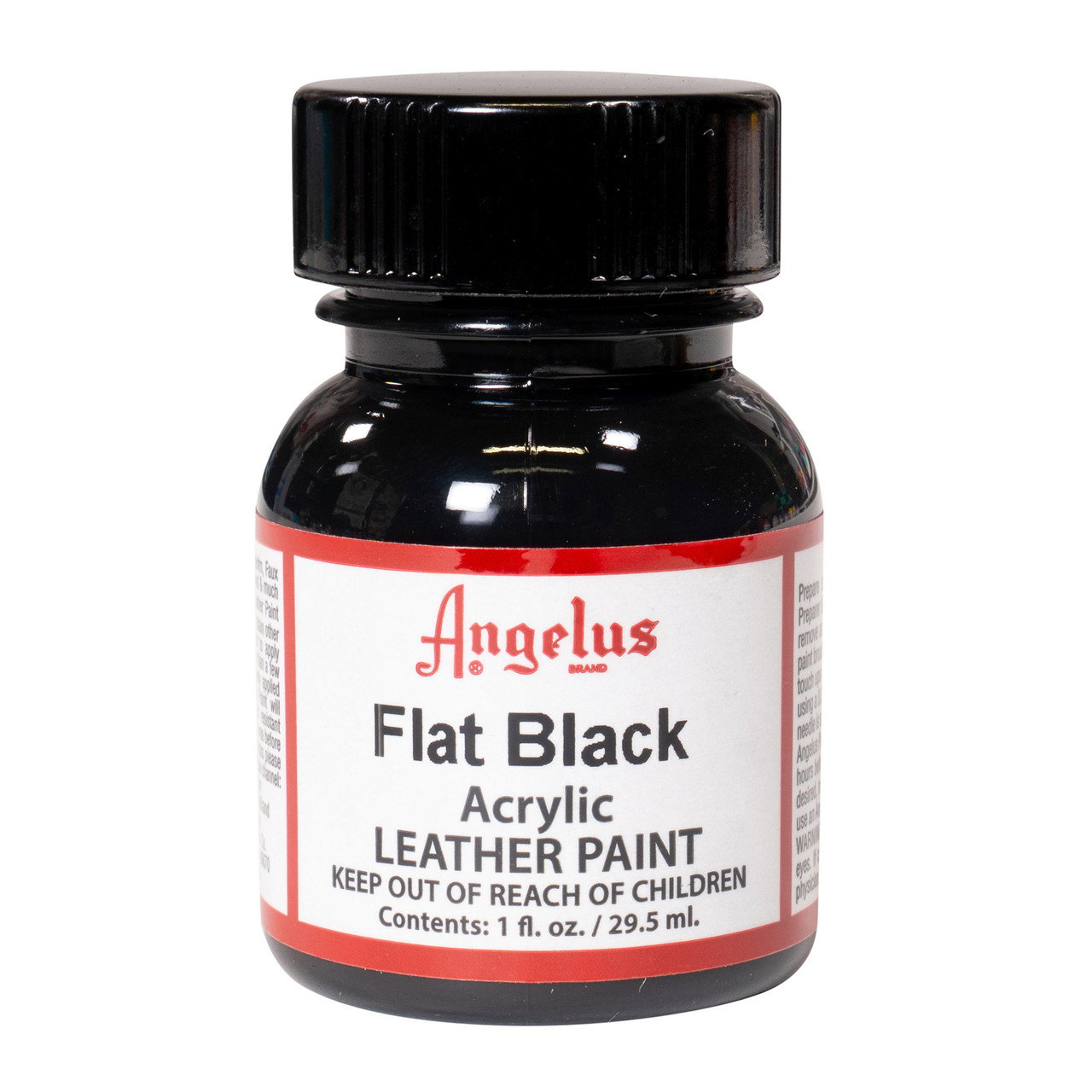 Angelus Leather Paint 1 oz. Flat Black - (1000081572)