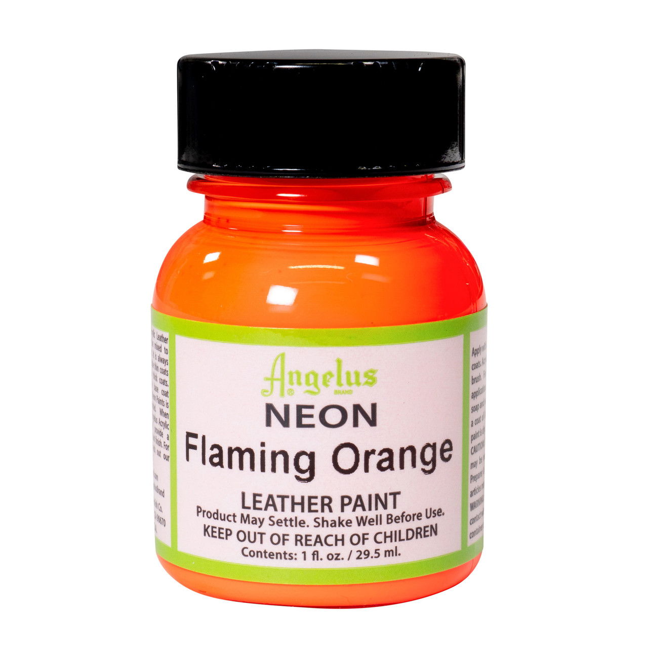 Angelus Neon Paint 1 oz. Flaming Orange - (1000083918)