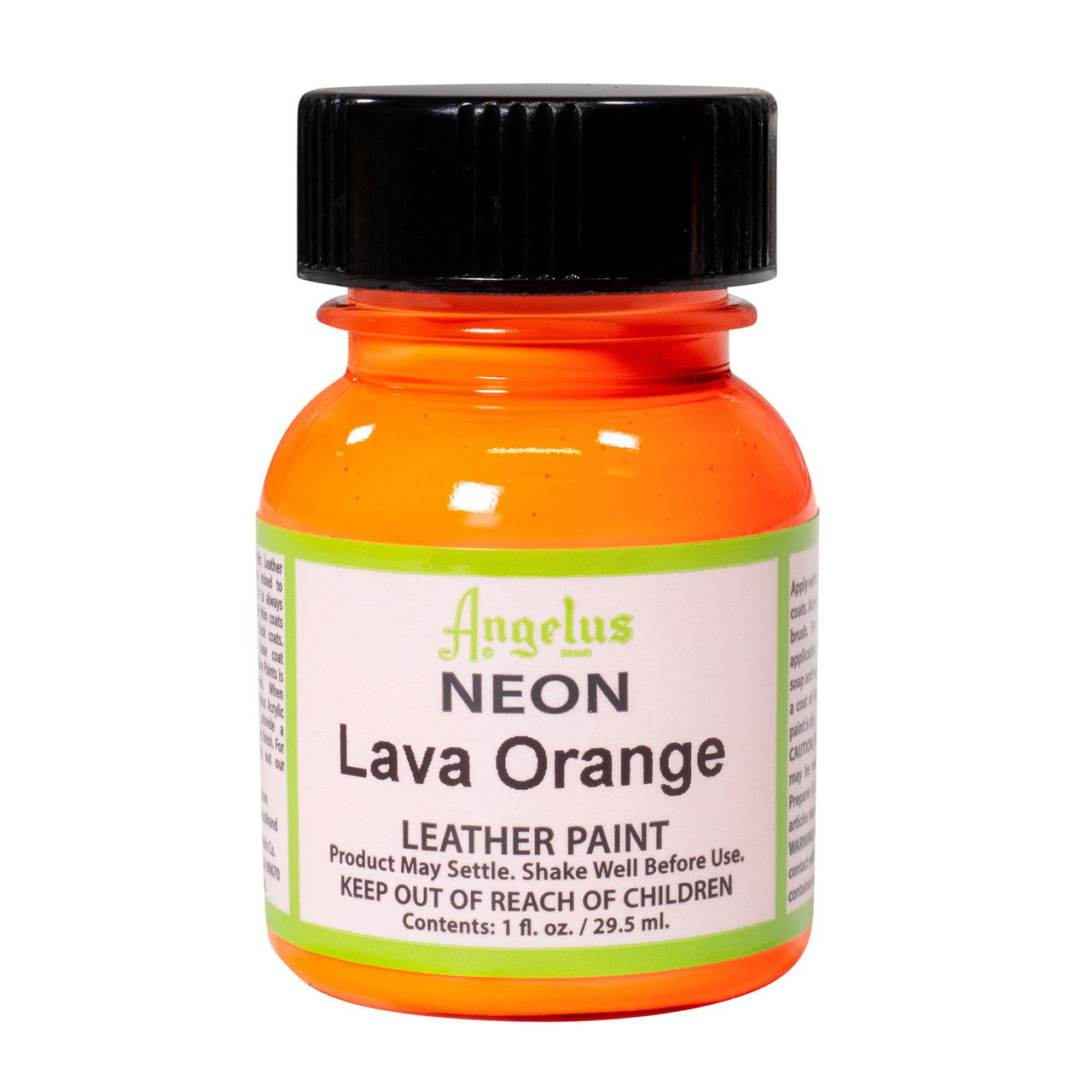 Angelus Neon Paint 1 oz. Lava Orange - (1000083919)