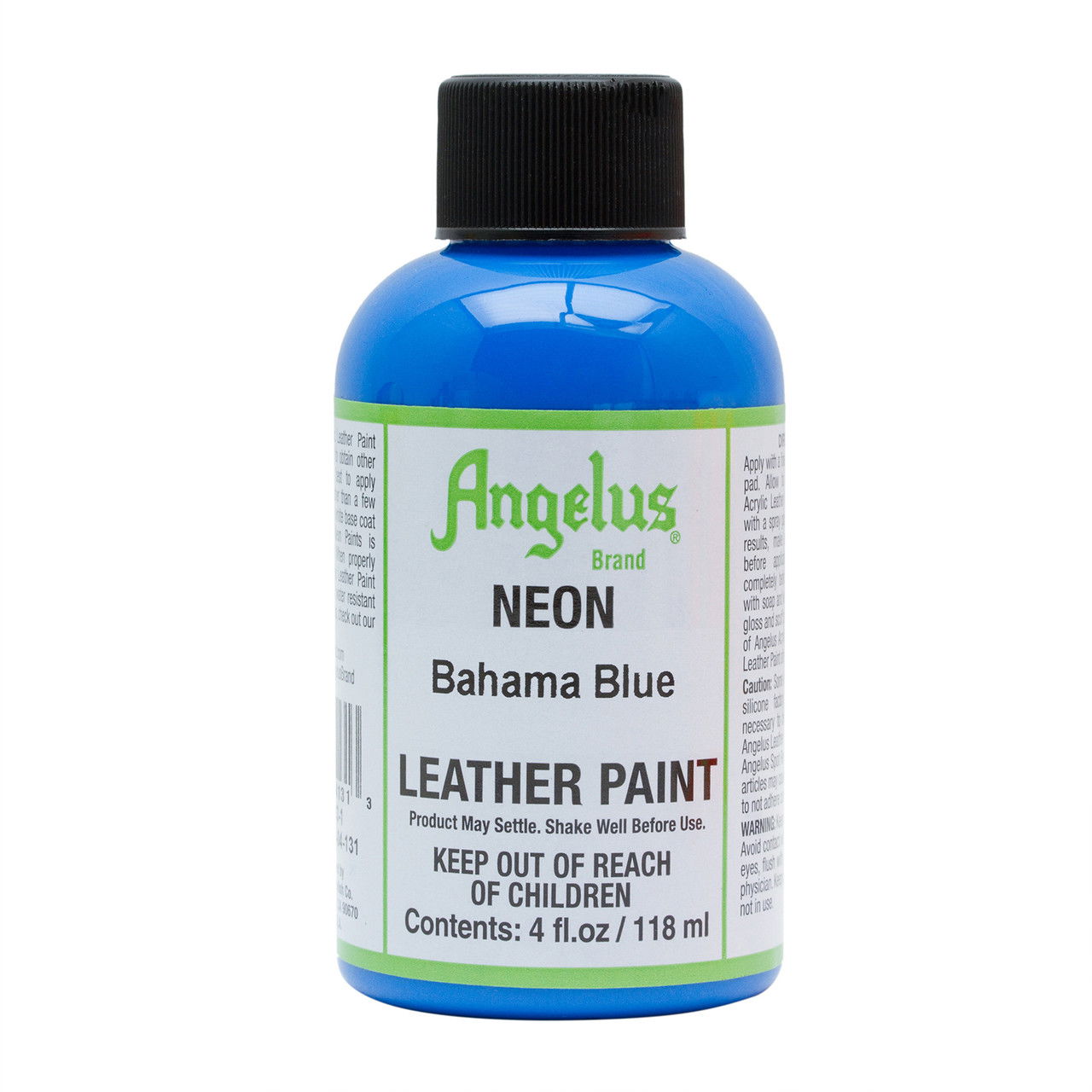 Angelus Neon Paint 4 oz. Bahama Blue - (1000083924)
