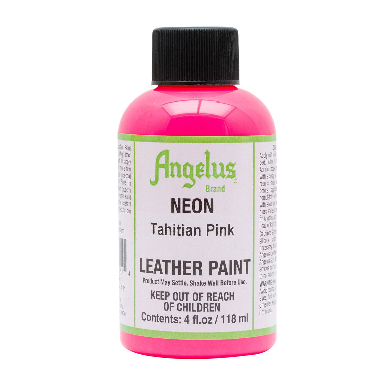 Angelus Neon Paint 4 oz. Tahitian Pink - (1000083920)