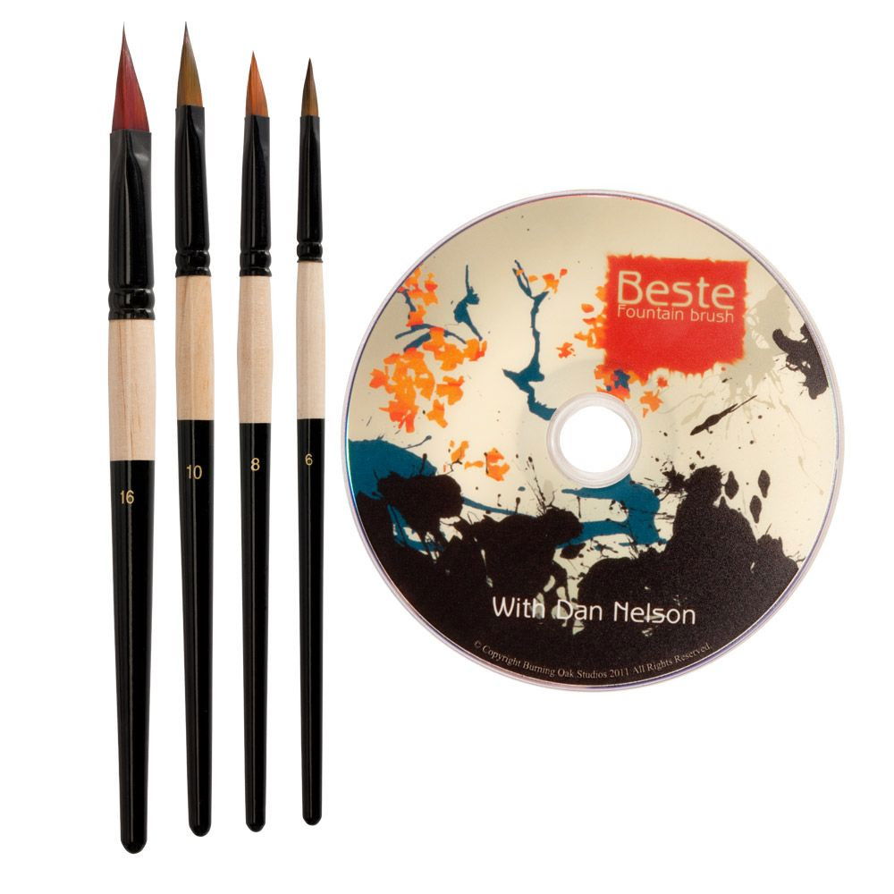 Beste Fountain Brush & Instructional DVD Set