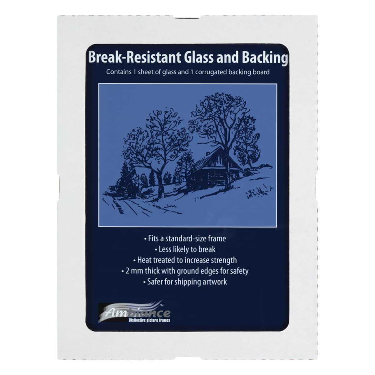 Ambiance Break-Resistant Glass and Backing 11"x14" - (92615)