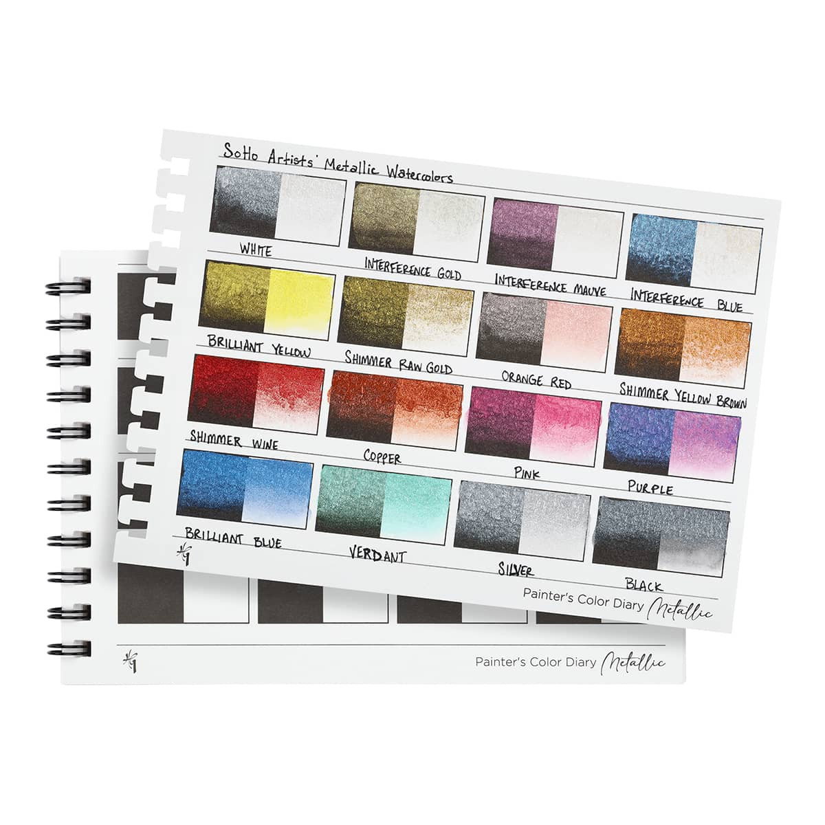 HGC Metallic Watercolor Painters Color Diary 140 lb. Cold Press 6"x8" - (92650)