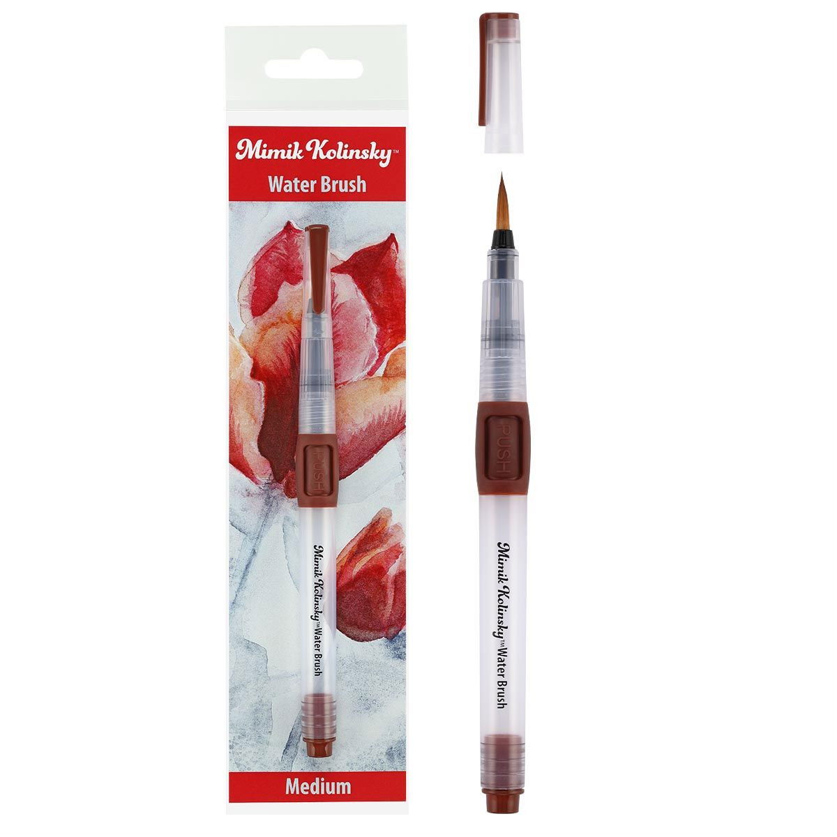 Mimik Synthetic Kolinsky Waterbrush Medium Round - (92744)