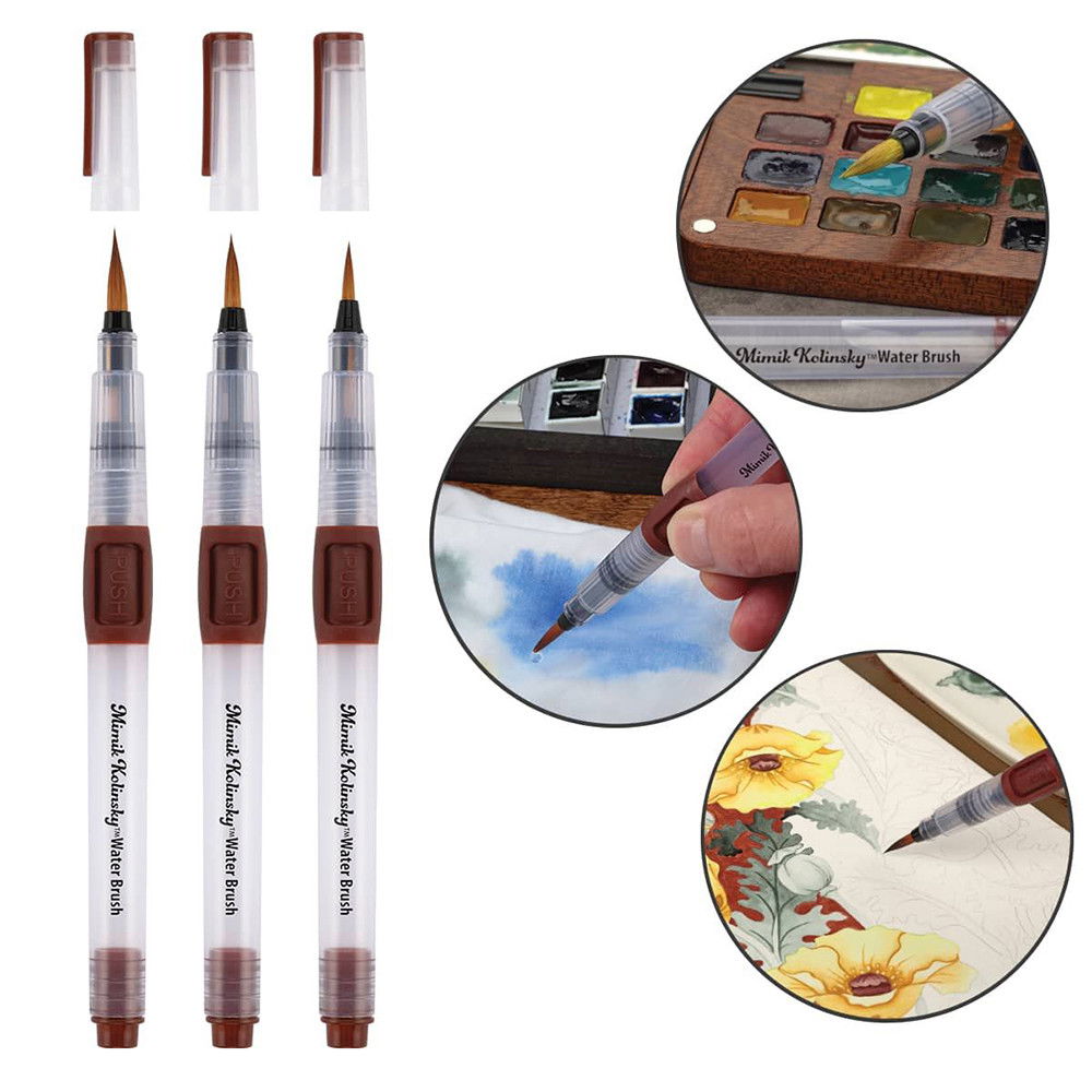 Mimik Kolinsky Synthetic Water Brushes