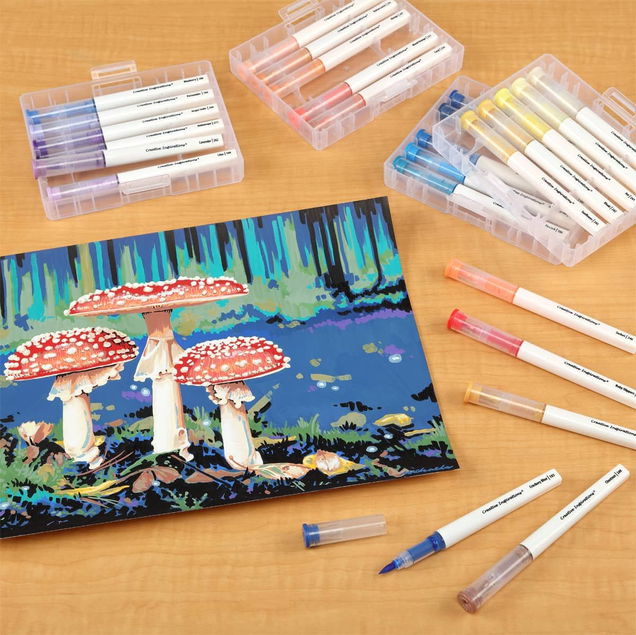 Creative Inspirations Acrylic Brush Marker Set of 60 With Case - (92746) Creative Inspirations Acrylic Brush Marker Set of 60 With Case - (92746)