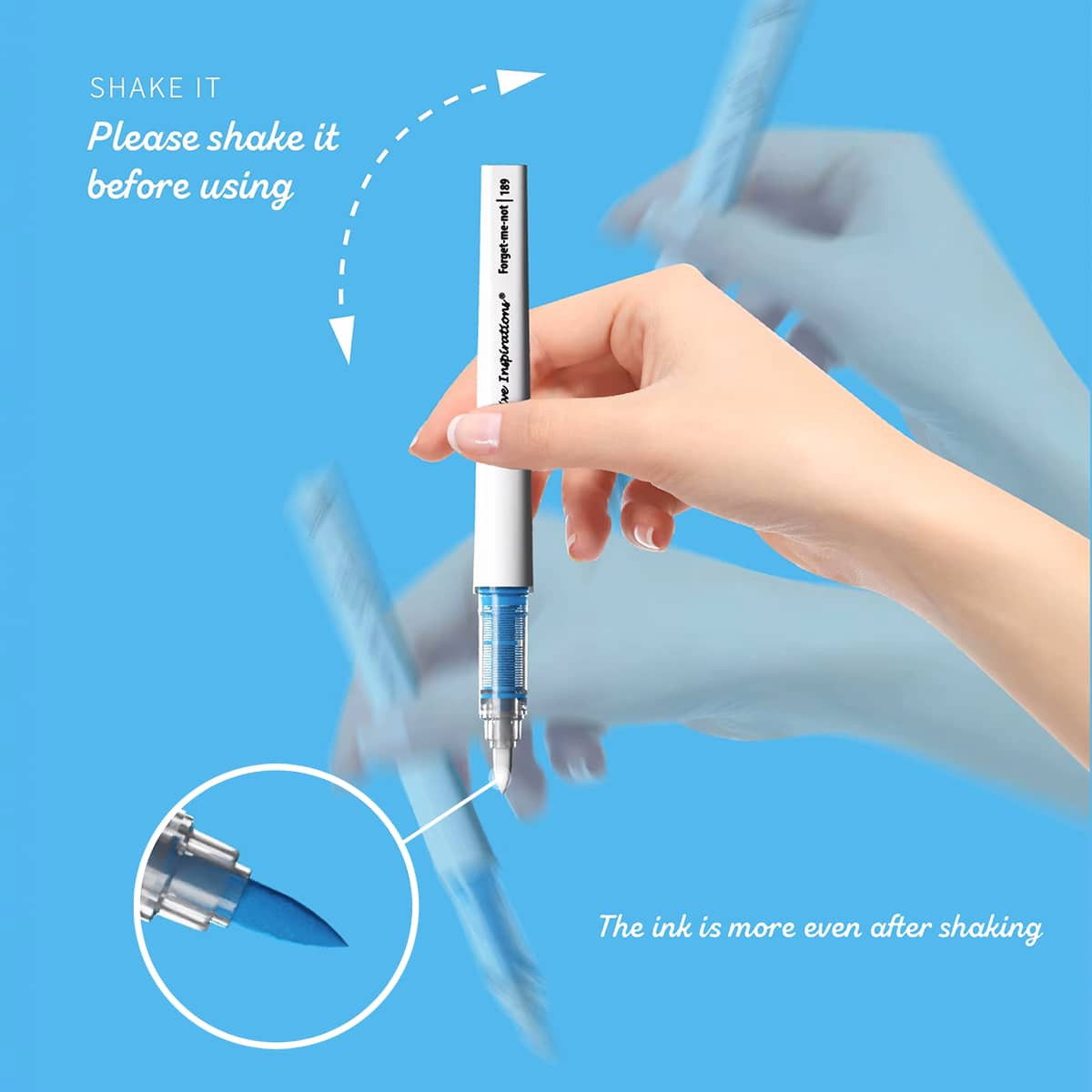 Creative Inspirations Acrylic Brush Marker Set of 60 With Case - (92746)