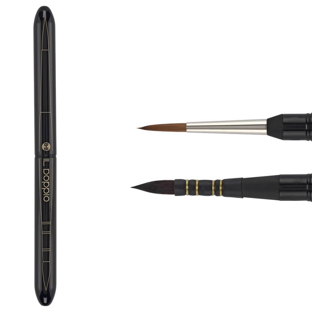 Borciani e Bonazzi Il Doppio Brush Series 710 Size 1 Travel Brush - (200044740) Borciani e Bonazzi Il Doppio Brush Series 710 Size 1 Travel Brush - (200044740)