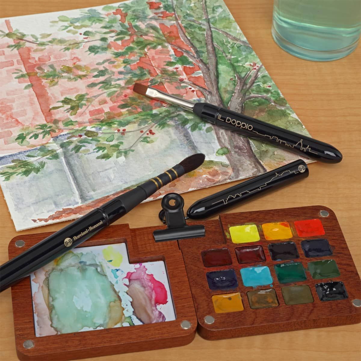 Borciani Bonazzi Il Doppio Travel Brushes