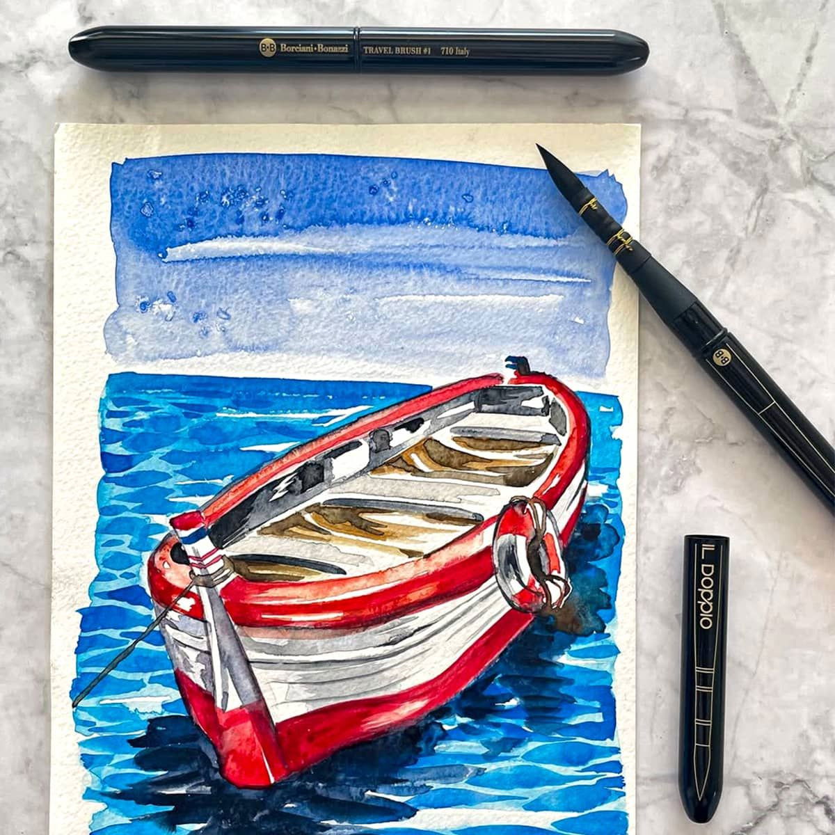 Borciani Bonazzi Il Doppio Travel Brushes