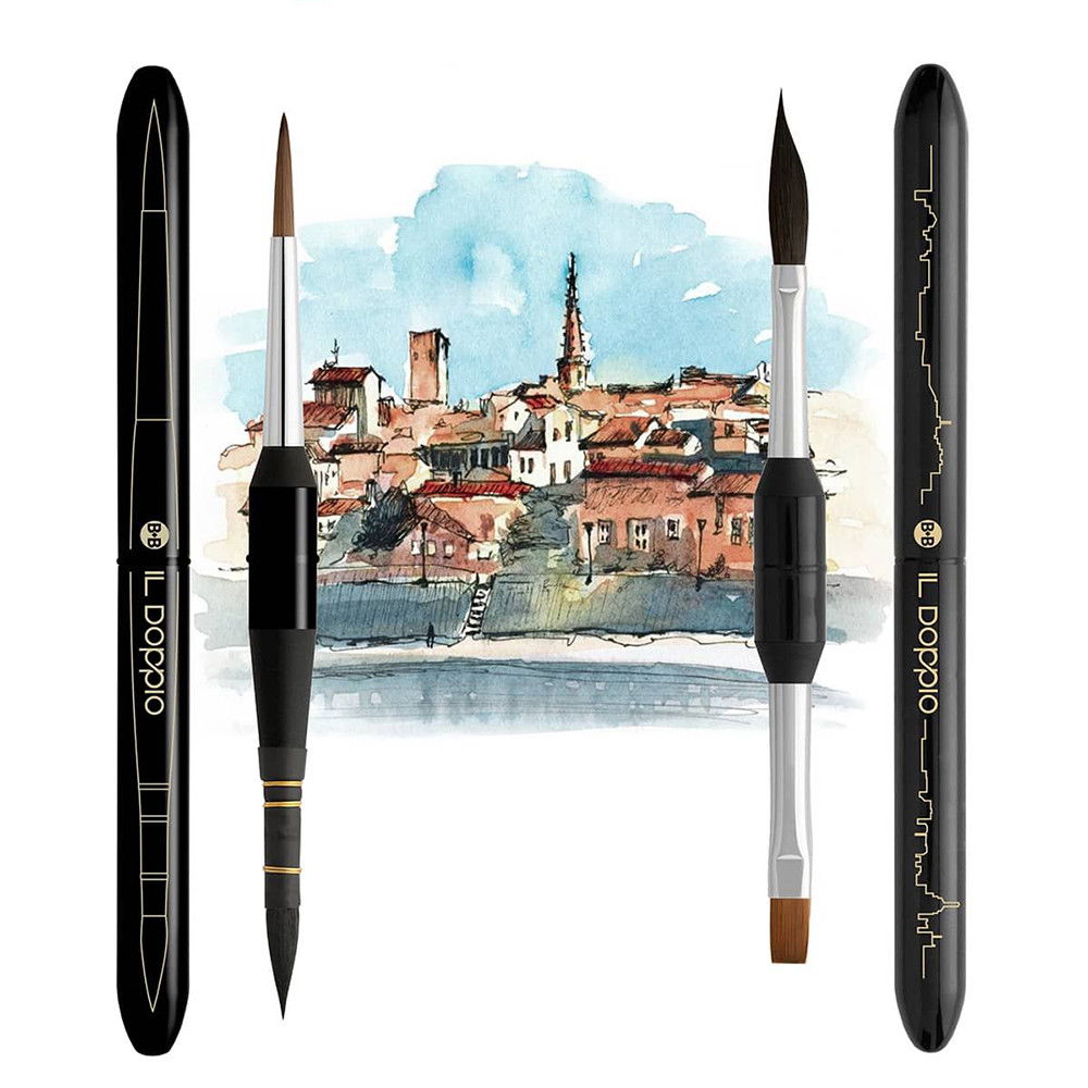 Borciani Bonazzi Il Doppio Travel Brushes