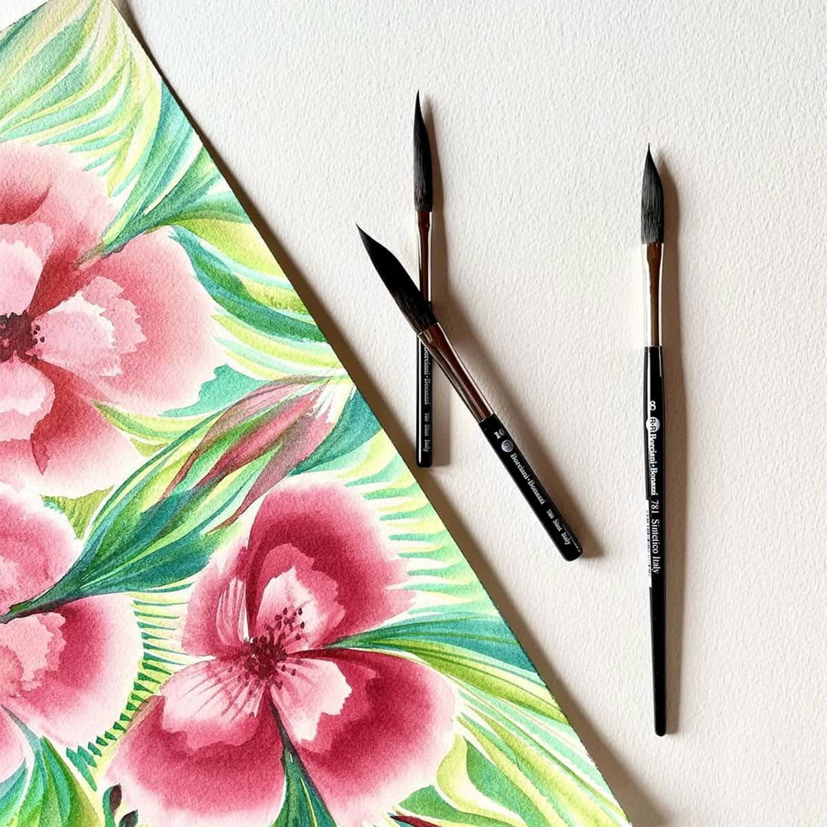 Borciani Bonazzi HIDRO Synthetic Sword Striper Brushes