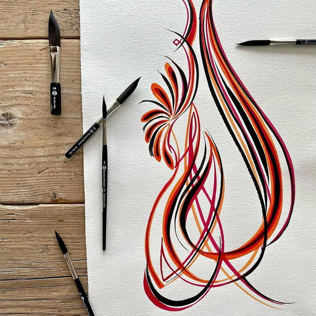 Borciani Bonazzi HIDRO Synthetic Sword Striper Brushes Borciani Bonazzi HIDRO Synthetic Sword Striper Brushes