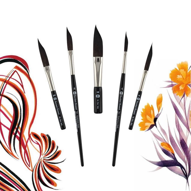 Borciani Bonazzi HIDRO Synthetic Sword Striper Brushes Borciani Bonazzi HIDRO Synthetic Sword Striper Brushes