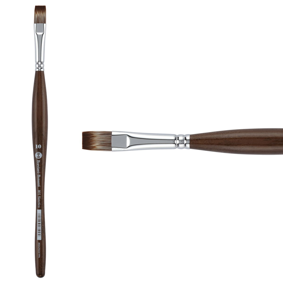 Unico Series 801 Synthetic Mongoose Flat Sz 10 w/ Balanced Handle - (200044770)