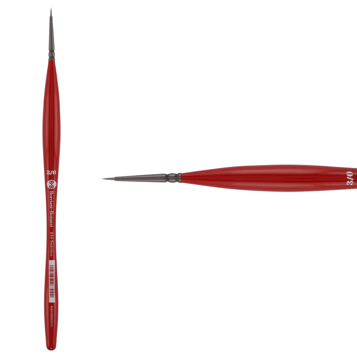 Unico Series 810 Synthetic Silver Round Brush Sz 000 w/ Balanced Handle - (200044787)