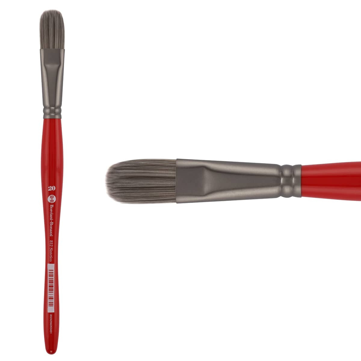 Unico Series 811 Synthetic Silver Filbert Brush Sz 20 w/ Balanced Handle - (200044826)