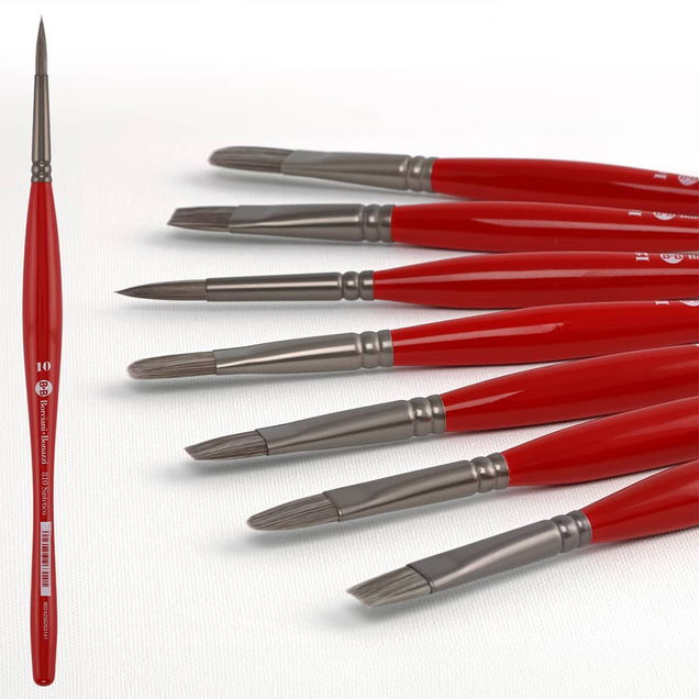 Borciani Bonazzi UNICO Silver Synthetic Brushes Borciani Bonazzi UNICO Silver Synthetic Brushes