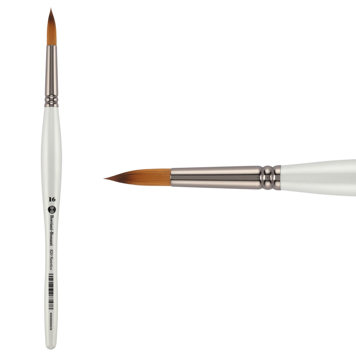 Unico Series 820 Fiammato Synthetic Fiber Round Sz 16 w/ Balanced Handle - (200044840)