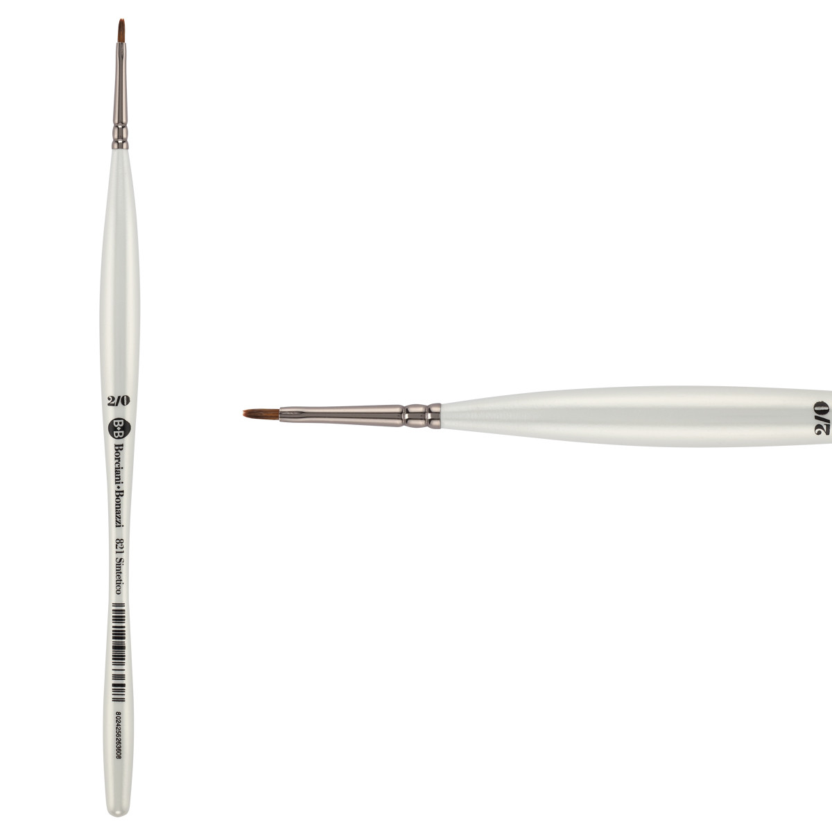 Unico Series 821 Fiammato Synthetic Fiber Flat Sz 00 w/ Balanced Handle - (200044843)