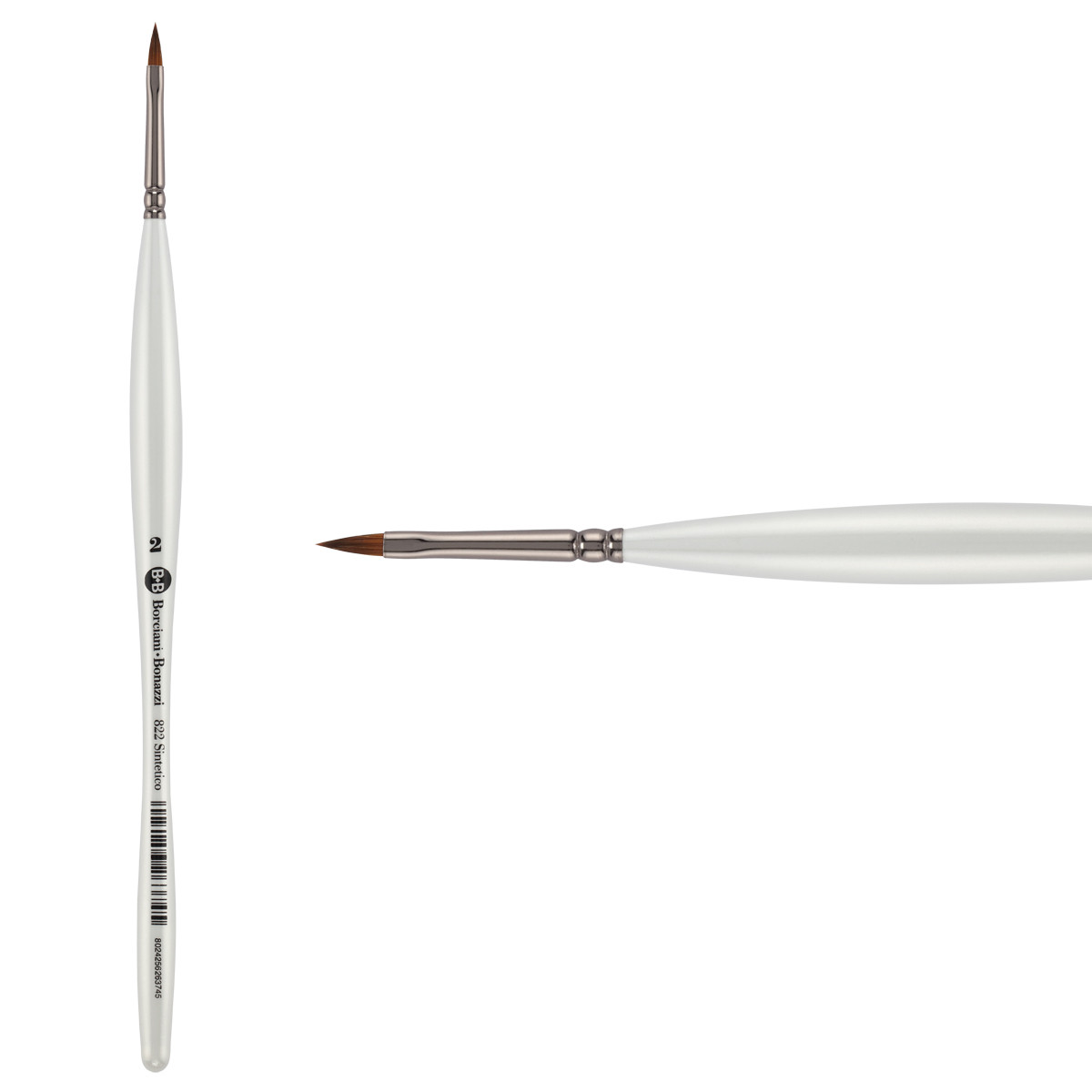 Unico Series 822 Fiammato Synthetic Cats Tongue Sz 2 w/ Balanced Handle - (200044857)