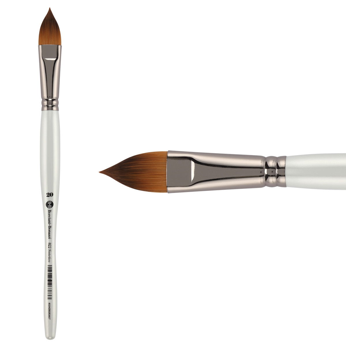 Unico Series 822 Fiammato Synthetic Cats Tongue Sz 20 w/ Balanced Handle - (200044866)