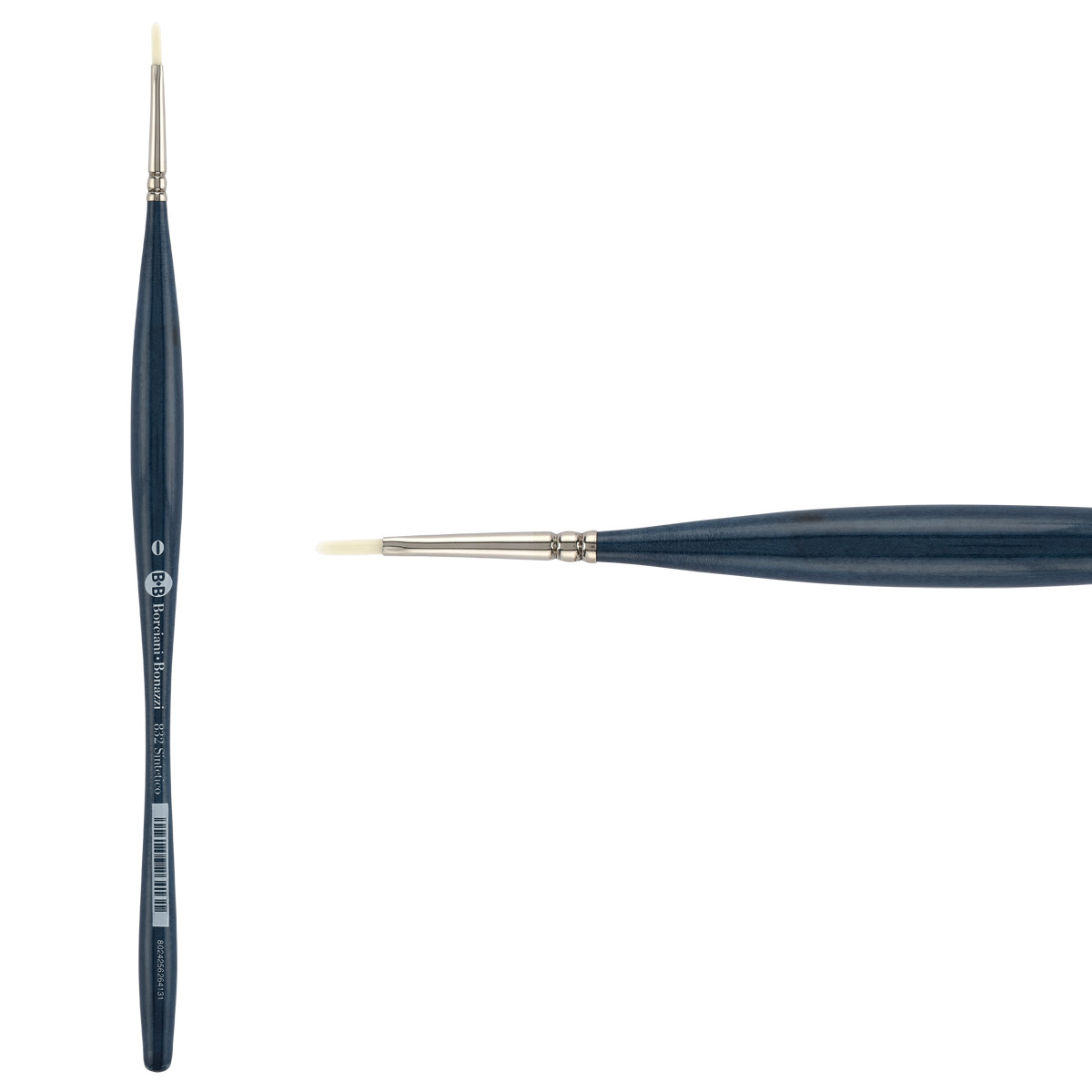 Unico Series 832 Bianco Synthetic Filbert Brush Sz 0 w/ Balanced Handle - (200044896)