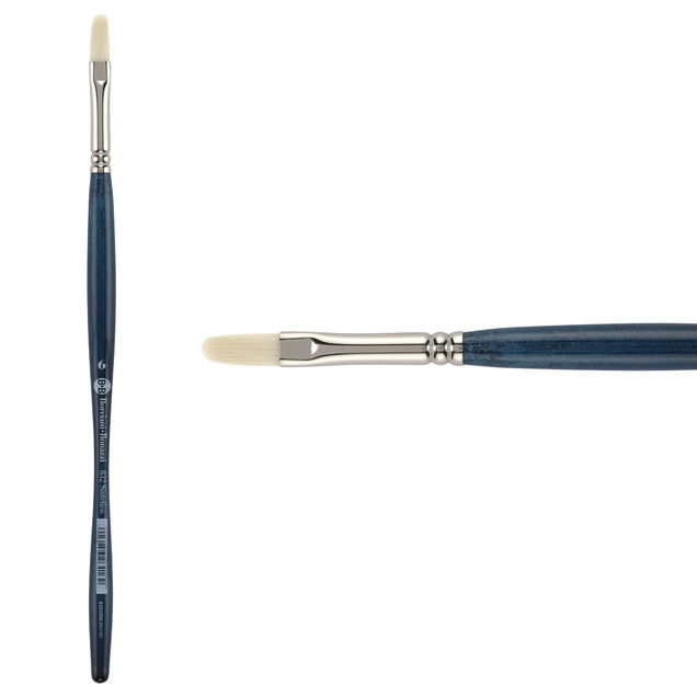 Unico Series 832 Bianco Synthetic Filbert Brush Sz 6 w/ Balanced Handle - (200044899) Unico Series 832 Bianco Synthetic Filbert Brush Sz 6 w/ Balanced Handle - (200044899)