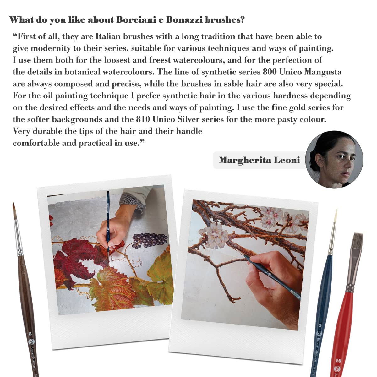 Unico Series 832 Bianco Synthetic Filbert Sz 12 w/ Balanced Handle - (200044902)