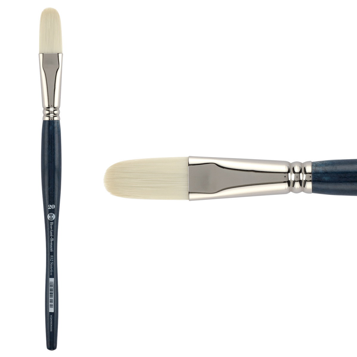 Unico Series 832 Bianco Synthetic Filbert Sz 20 w/ Balanced Handle - (200044906)