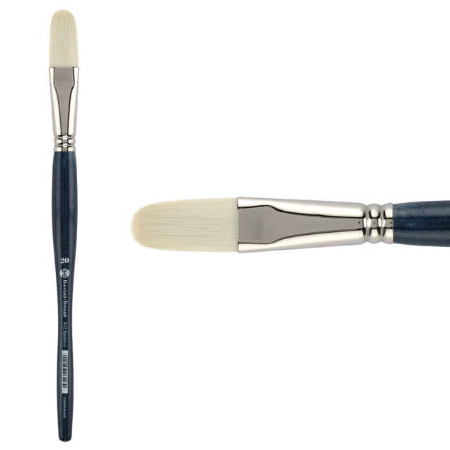 Unico Series 832 Bianco Synthetic Filbert Sz 20 w/ Balanced Handle - (200044906) Unico Series 832 Bianco Synthetic Filbert Sz 20 w/ Balanced Handle - (200044906)