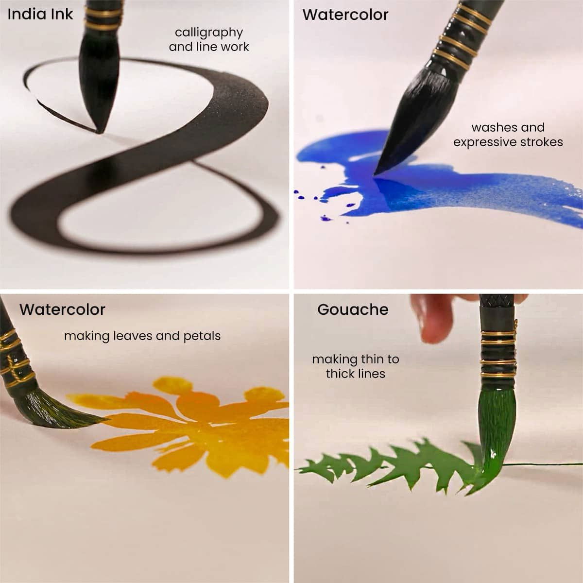 Borciani Bonazzi UNICO Infinito HIDRO Quill Brushes