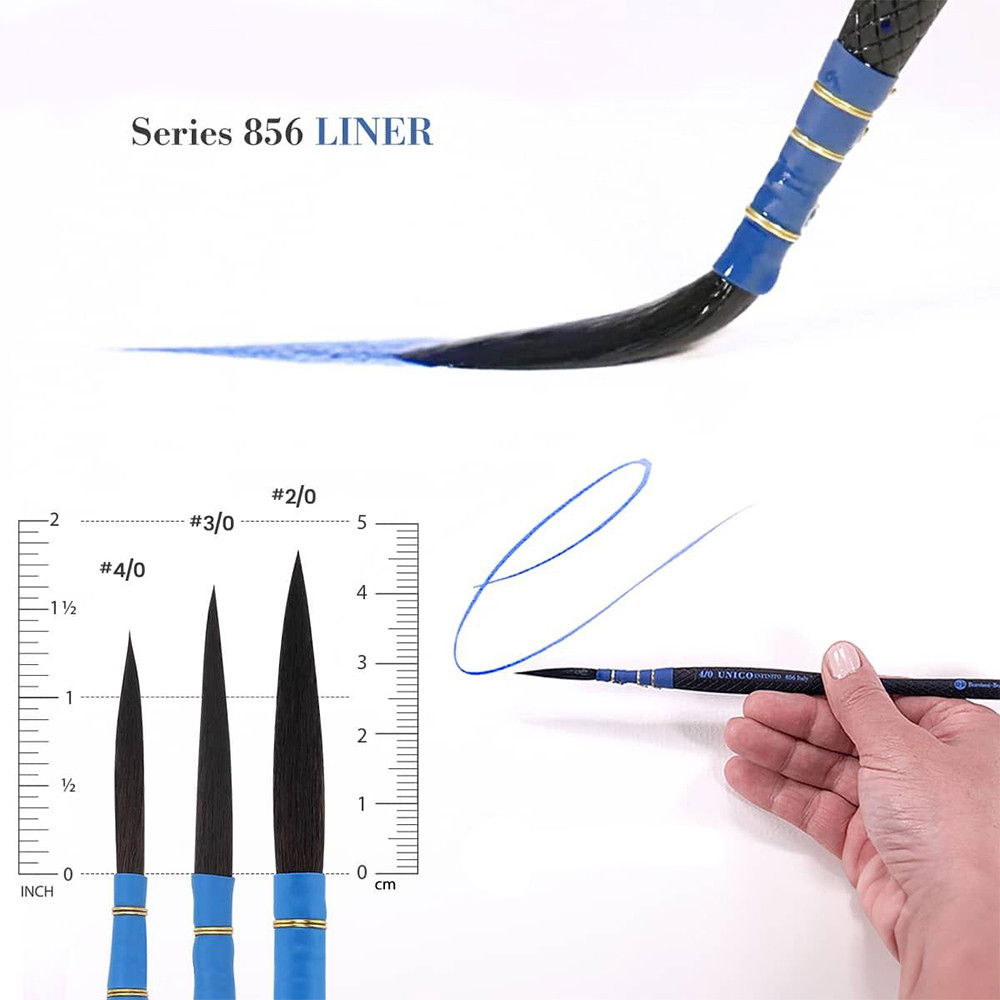 Borciani Bonazzi UNICO Infinito HIDRO Quill Brushes