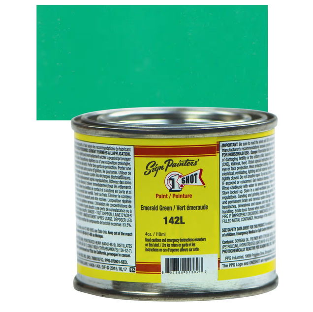 1SHOT Lettering Enamel 4oz Emerald Green - (1000019821) 1SHOT Lettering Enamel 4oz Emerald Green - (1000019821)