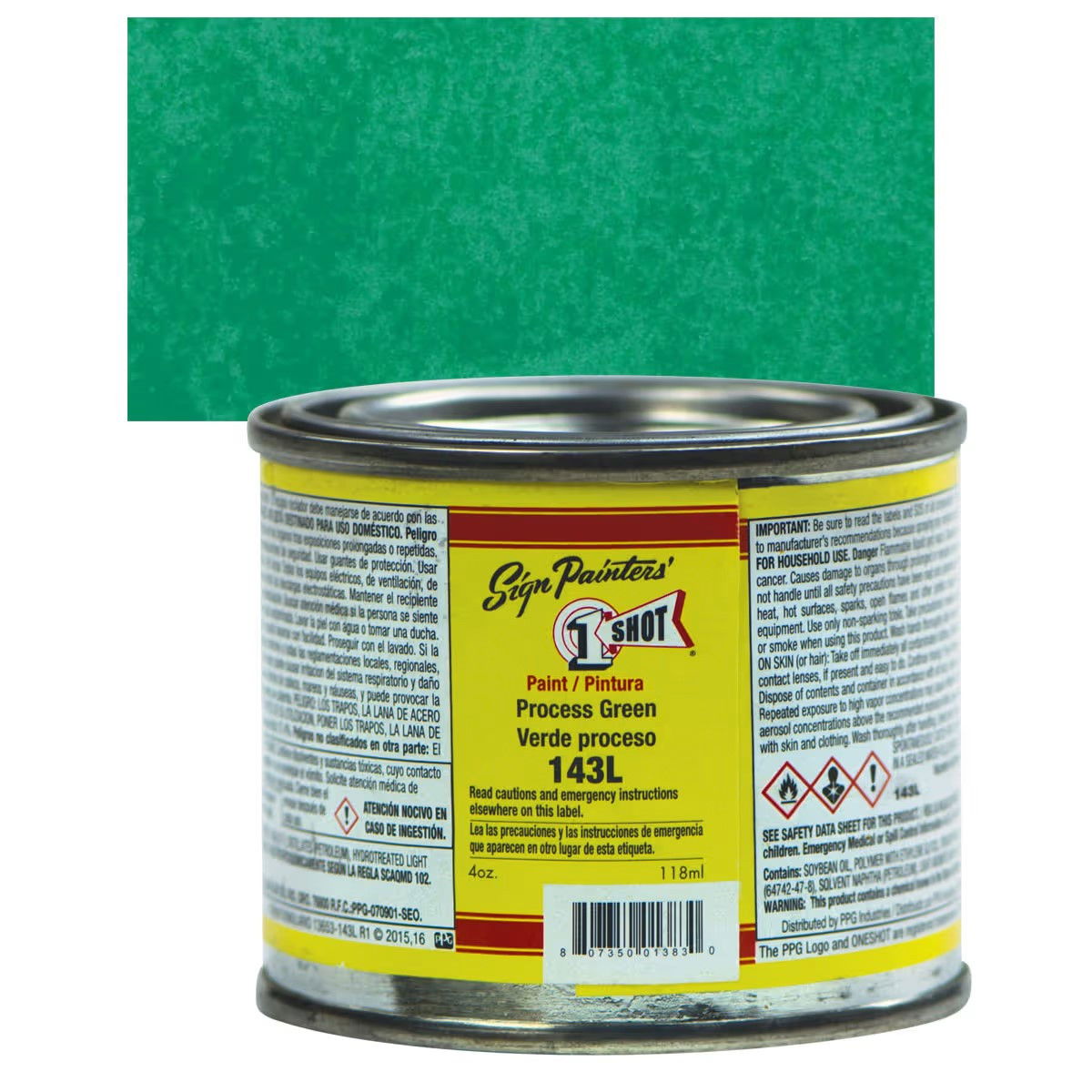 1SHOT Lettering Enamel 4oz Process Green - (1000019822)