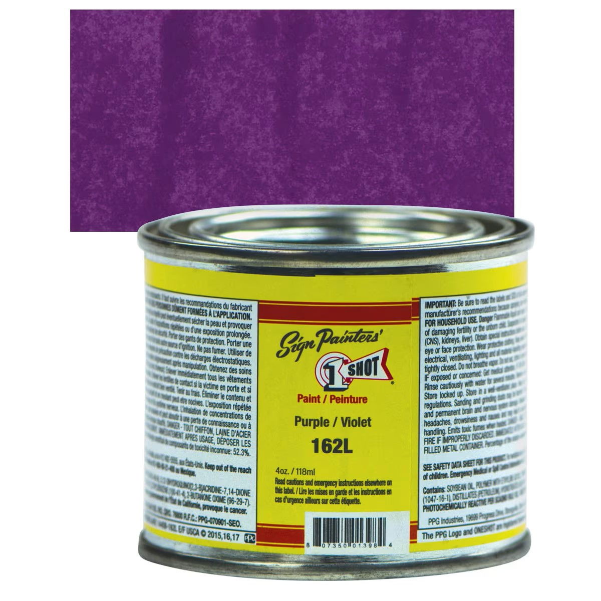 1SHOT Lettering Enamel 4oz Purple - (1000019837)
