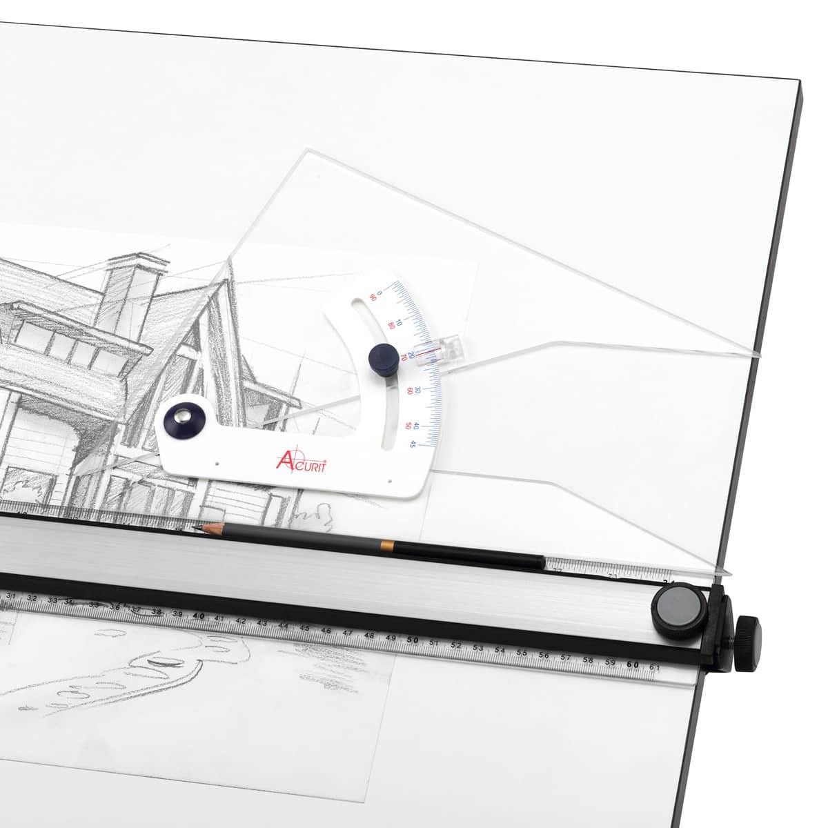 Acurit Adjustable Triangle 12" with Inking Edge - (91810)