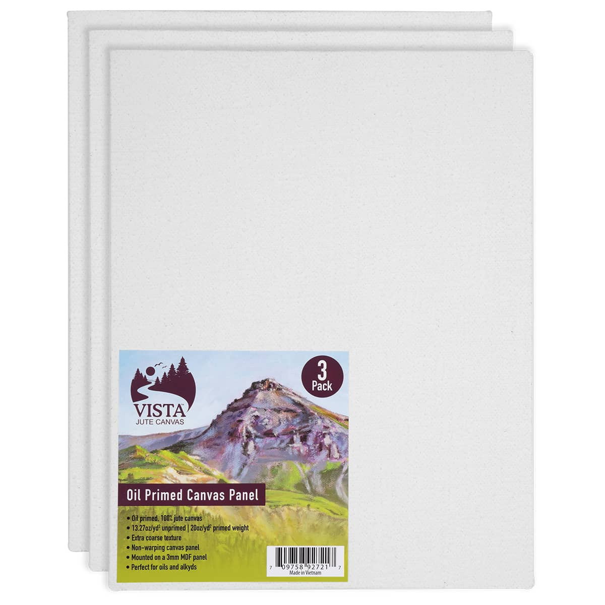 Vista Jute Oil-Primed Canvas Panels