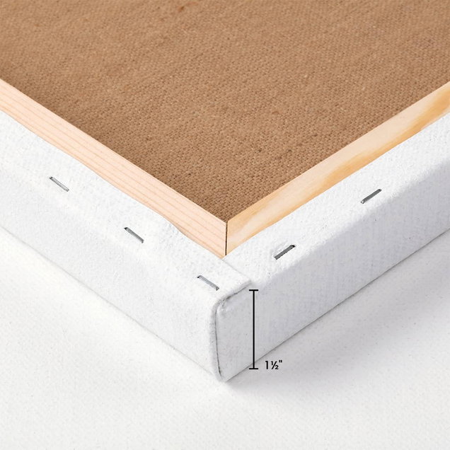 Vista Jute Oil-Primed Stretched Canvas 1-1/2" Deep Vista Jute Oil-Primed Stretched Canvas 1-1/2" Deep