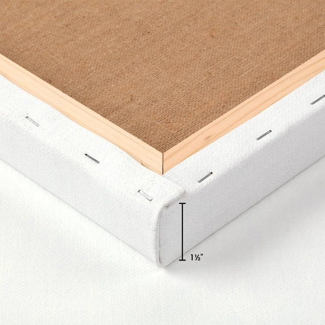Vista Jute Acrylic-Primed Stretched Canvas 1-1/2" Deep Vista Jute Acrylic-Primed Stretched Canvas 1-1/2" Deep