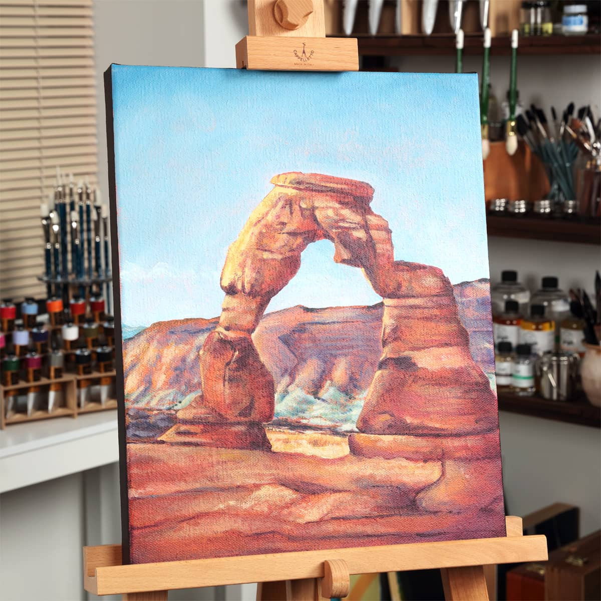 Vista Jute Acrylic-Primed Stretched Canvas 1-1/2" Deep