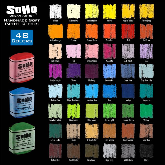 SoHo Urban Artist Handmade Soft Pastel Blocks SoHo Urban Artist Handmade Soft Pastel Blocks
