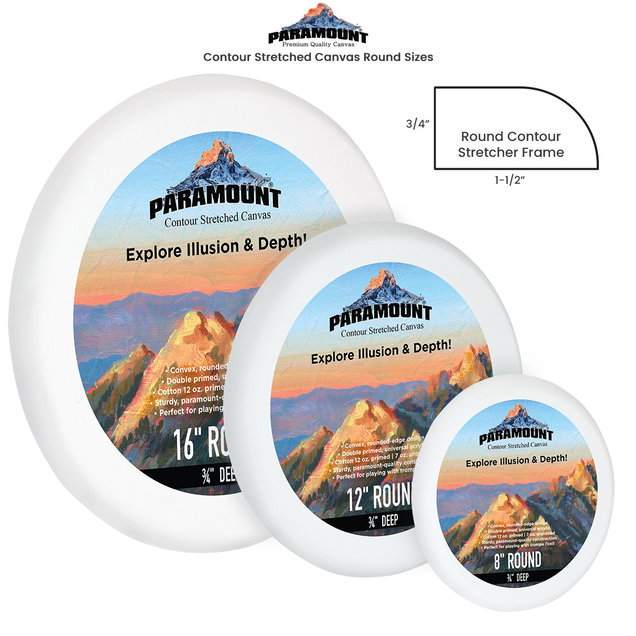 Paramount Contour Stretched Canvas Paramount Contour Stretched Canvas