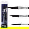 Black Knight Synthetic Short Handle Sword Liner Brush 3 Set - (90123) Black Knight Synthetic Short Handle Sword Liner Brush 3 Set - (90123)